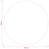 Obrus stołowy 5 szt. Okrągły jasnoszary Ø 160 cm
