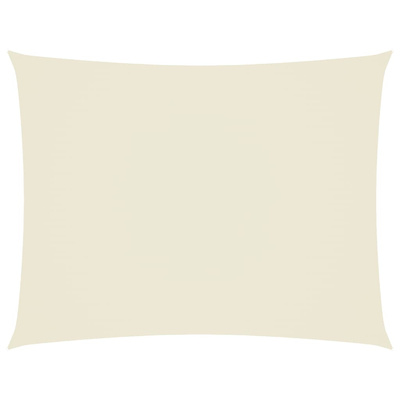 Prostokątny żagiel ogrodowy z tkaniny oxford, 4x6 m, kremowy