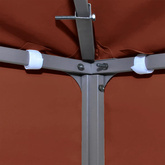 2-poziomowe zadaszenie do altany, 310 g/m?, 4x3 m, terakotowe