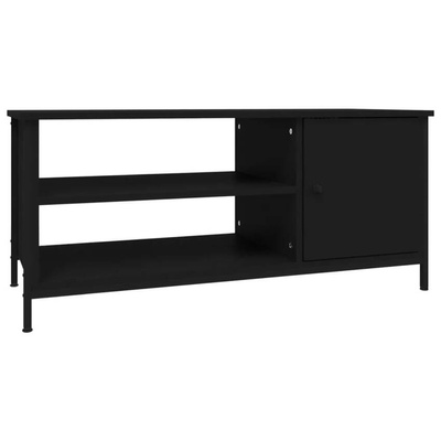 vidaXL Szafka pod TV, czarna, 100x40x45 cm, materiał drewnopochodny