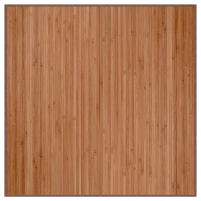 vidaXL Dywan kwadratowy, naturalny, 100x100 cm, bambusowy