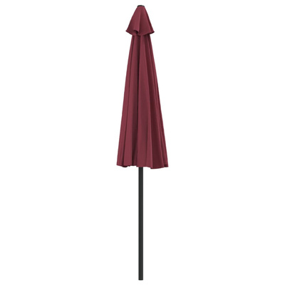 Półparasol balkonowy, aluminium, bordo, 270x144x222 cm