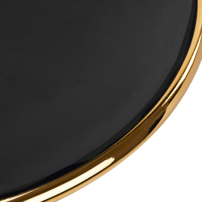 4Rico krzesło obrotowe QS-GW01G aksamit czarne 148120