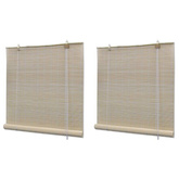 vidaXL Naturalne rolety bambusowe, 2 szt., 120 x 160 cm