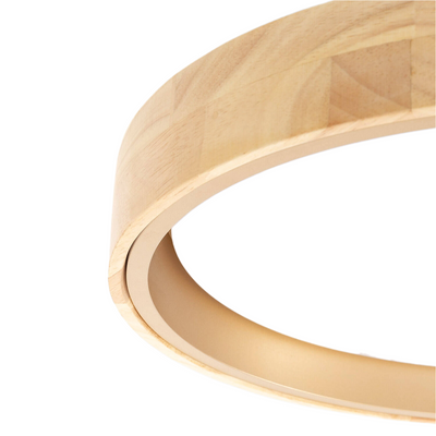 Plafon okrągły Drewniany-złoty ?40 cm 24W Abruzzo Vero