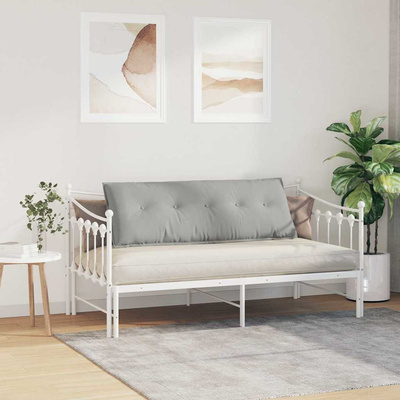 Poduszka na plecy Jasnoszary 140 x 50 cm Tkanina mikrofibrowa