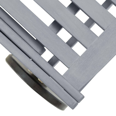 vidaXL Ogrodowy leżak z poduszką, lite drewno akacjowe