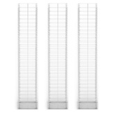 Zestaw 3 koszy gabionowych, drut galwanizowany, 25x25x150 cm