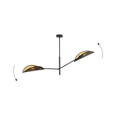Lampa sufitowa  VENE 2 BLACK/GOLD