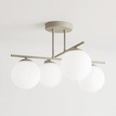 Lampa sufitowa na 4 źródła światła, kaszmirowa K-6043 z serii RAYA