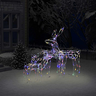 3 świąteczne renifery z lampek, 229 diod LED