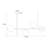 Lampa sufitowa K-4736 z serii VUELTA