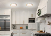 Plafon LED 18W biały + drewniany 4000K Gandava 13-75109