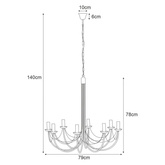 Lampa wisząca K-3521 z serii PERSEO