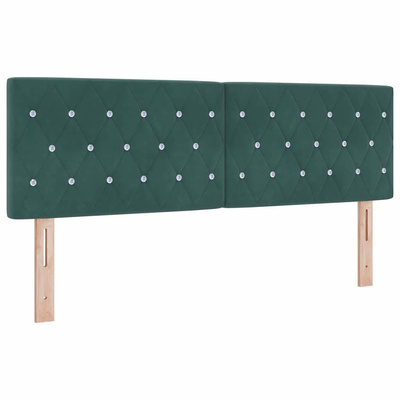 Zagłówek Ciemna zieleń 144 cm Aksamit