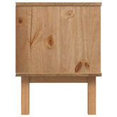 vidaXL Szafka pod TV OTTA, brązowo-biała 113,5x43x57 cm, sosna