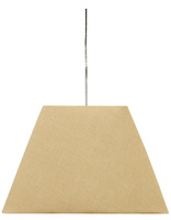 Lampa wisząca z abażurem Standard kremowa tkaninowa pojedyncza E27