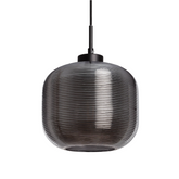 Lampa wisząca szklana szara E27 Abruzzo Bonzo