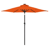 Parasol ogrodowy na stalowym słupku, terakota, 225x225x212 cm