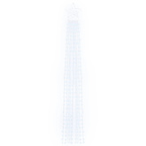 Lampki choinkowe, 320 LED, zimne białe światło, 375 cm