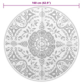 vidaXL Dywan na zewnątrz, różowy, Ø160 cm, PP