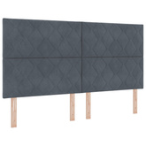 Łóżko z pojemnikiem i materacem LED ciemnoszary 180 x 200 cm