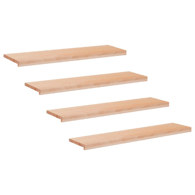 Nakładki na schody 4 szt. 110 x 25 x 2 cm naturalny