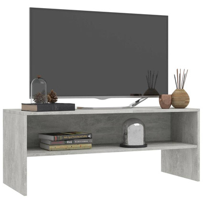 vidaXL Szafka pod TV, betonowy szary, 100x40x40 cm