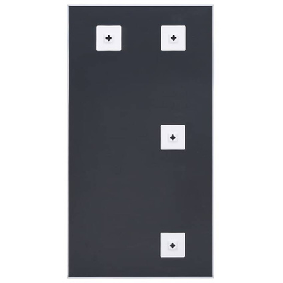 vidaXL Lustro, białe, 100x60 cm