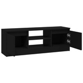 vidaXL Szafka pod TV, z drzwiczkami, czarna, 102x30x36 cm
