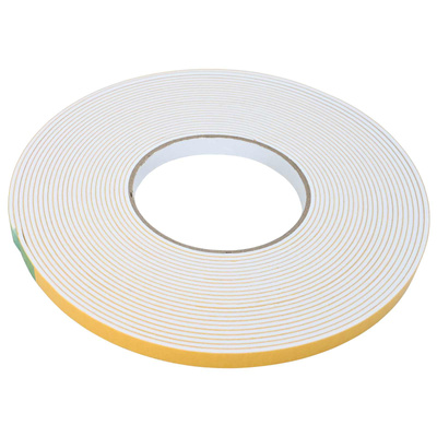 Taśma samoprzylepna z pianki 5 szt. Biały 10mm x 10m Pianka CR