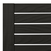 vidaXL Leżak podwójny, czarny, 155x138x83 cm, polipropylen