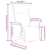 vidaXL Rozkładany fotel masujący z podnóżkiem, brązowy, sztuczna skóra wariant 6