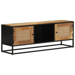 vidaXL Szafka pod TV, 110x30x40 cm, surowe drewno mango i żelazo