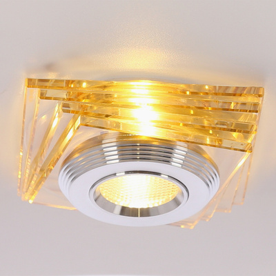 Oprawa stropowa bursztynowa LED 3W szkło kwadrat SS-32 Candellux 2228747