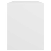 Stołek do toaletki, biały, 70x35x45 cm, materiał drewnopochodny