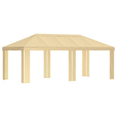 Pokrycie altany 6 x 3 m kremowy Poliester 190 gsm