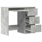 Biurko, szarość betonu, 90x45x76 cm, materiał drewnopochodny