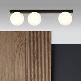 Lampa sufitowa FIT 3 BLACK/OPAL