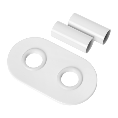 GRZEJNIK ŁAZ. 540X800 + KPL. DUOPLEX + MASKOWNICA PODW. - BIAŁY