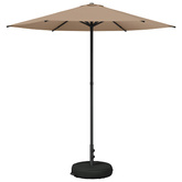 Parasol ogrodowy z podstawą 230 x 230 cm Poliester Prostokątny