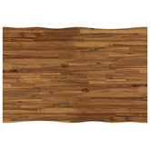 120 x 70 x 75 cm Lite Drewno Akacji Naturalne i białe