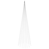 vidaXL Choinka do montażu na maszcie, 1134 zimnych białych LED, 800 cm