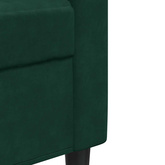 Sofa 3-osobowa, ciemnozielony, 210 cm, obita aksamitem
