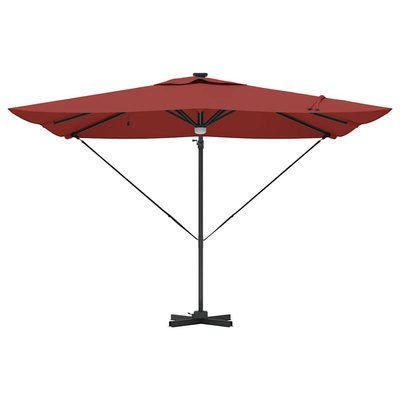 Parasol Roma Czerwony 286 x 284 x 270 cm Aluminium i Poliester