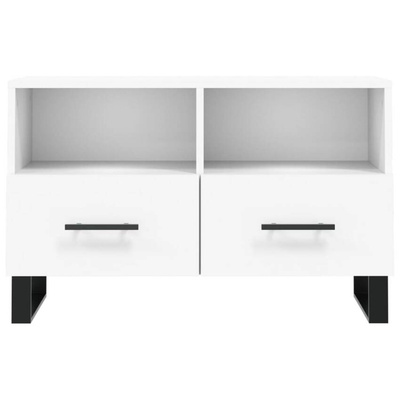 vidaXL Szafka pod TV, biała, 80x36x50 cm, materiał drewnopochodny wariant 13