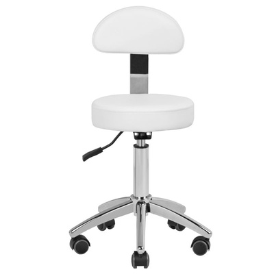 Taboret kosmetyczny AM-304 biały 100764