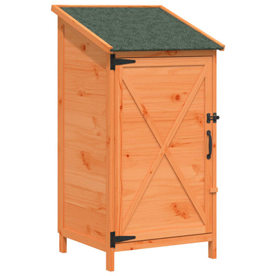Shed ogrodowy brązowy 59,5 x 56 x 113,5 cm Drewno Świerkowe