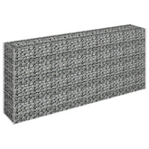 vidaXL Podwyższona donica gabionowa, galwanizowana stal, 180x30x90 cm