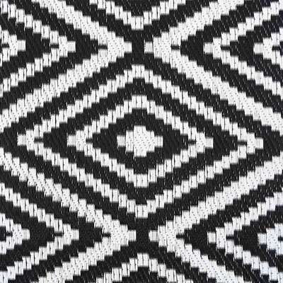 Dywan na zewnątrz, ARAKIL biało-czarny, 190x290 cm, PP